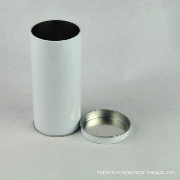 Round Food Grade Empty Tea Can Tin Box Airtight Container